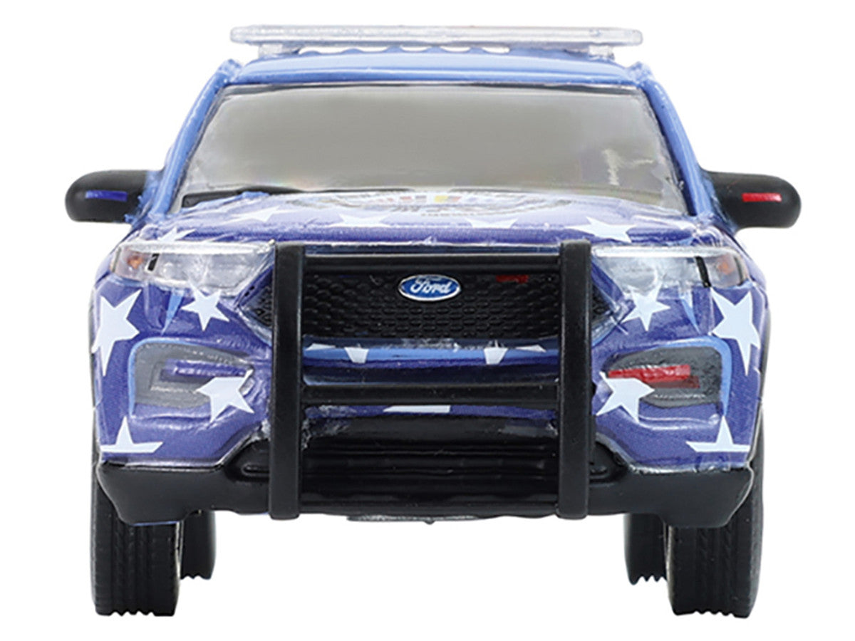 2022 Ford Police Interceptor Utility "Miami Police Department Hispanic Heritage Month" Blue with Graphics "Hobby Exclusive" Series 1/64 Diecast Model Car by Greenlight LuxuryLifeWay Online Store