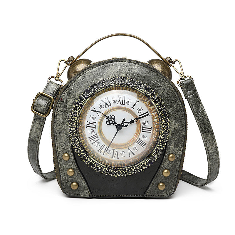 Walking clock antique bag PearlNestDecor.com