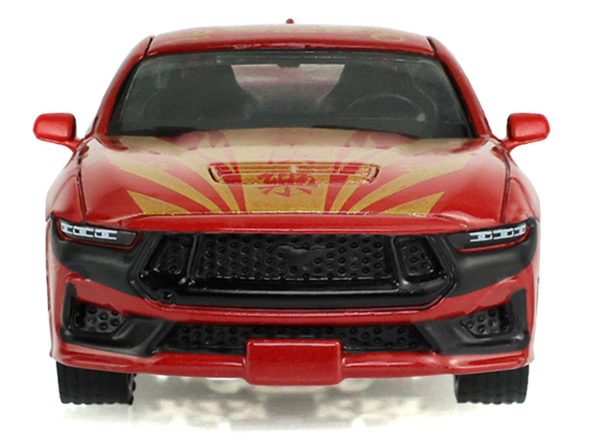 2024 Ford Mustang Dark Horse "Chinese Zodiac 2026 Year of the Horse" Red with Gold Graphics "Hobby Exclusive" Series 1/64 Diecast Model Car by Greenlight LuxuryLifeWay Online Store