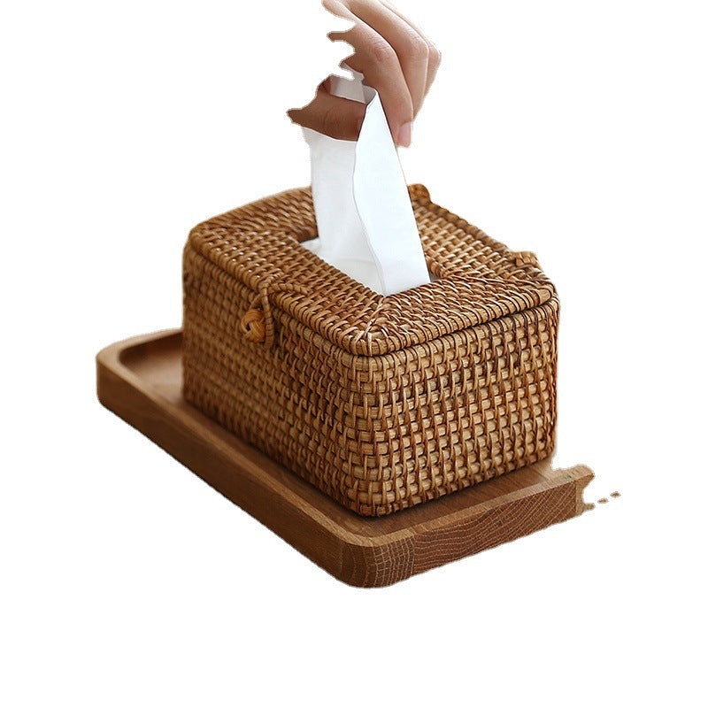 Handmade rattan tissue box LadyShow.Store