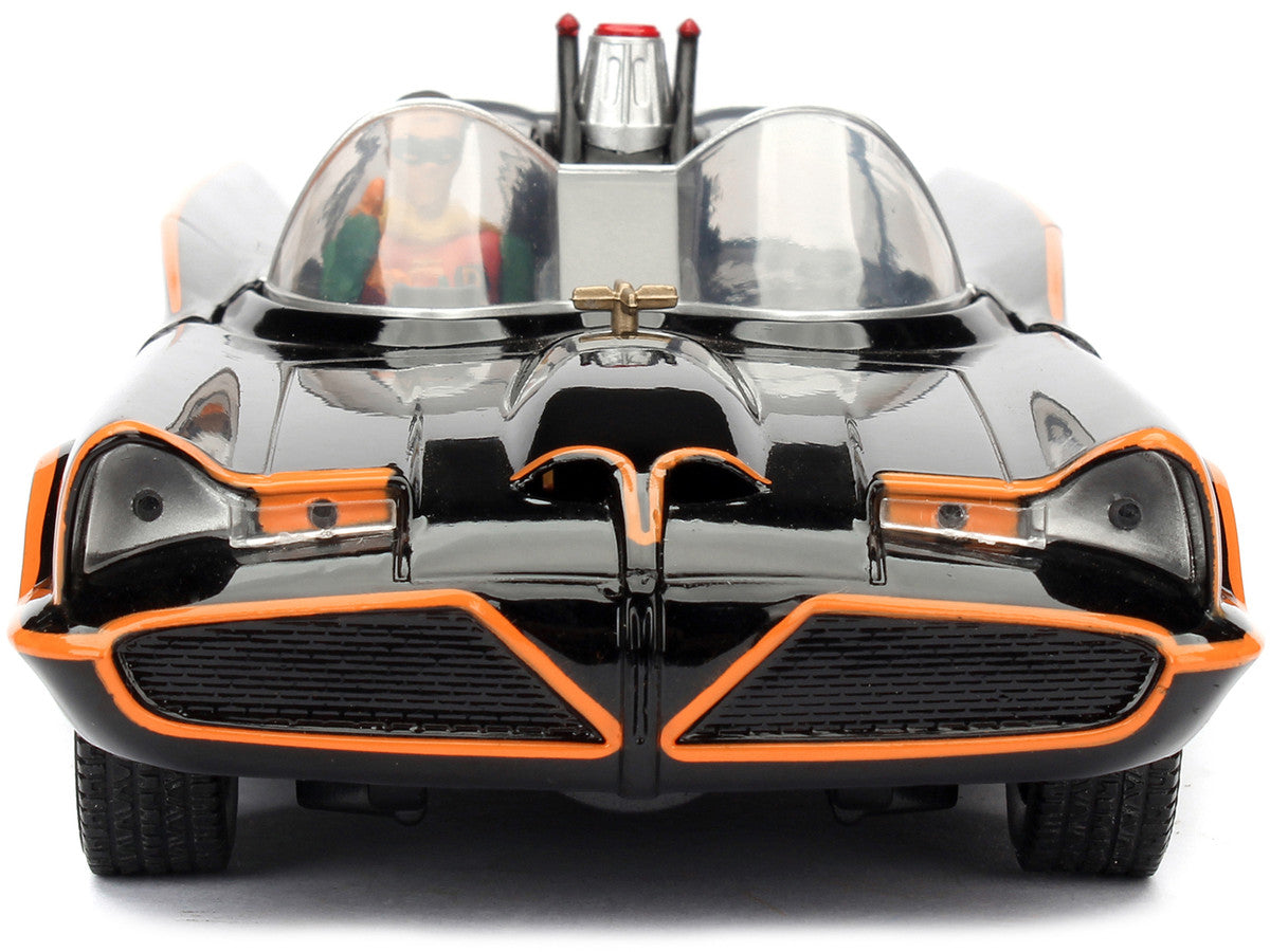 Model Kit Classic Batmobile Black with Batman Diecast Figure "Batman" (1966-1968) TV Series "Build N' Collect" 1/24 Diecast Model Car by Jada LuxuryLifeWay Online Store