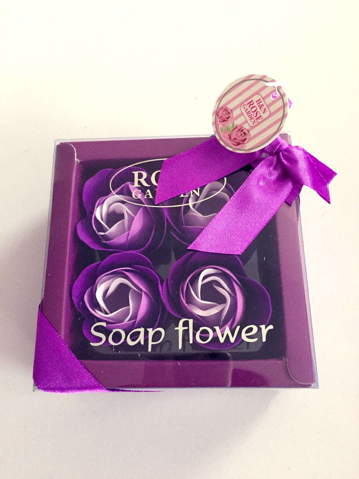 4 Rose Soap Flowers Gift Box For Valentine's Day LadyShow.Store