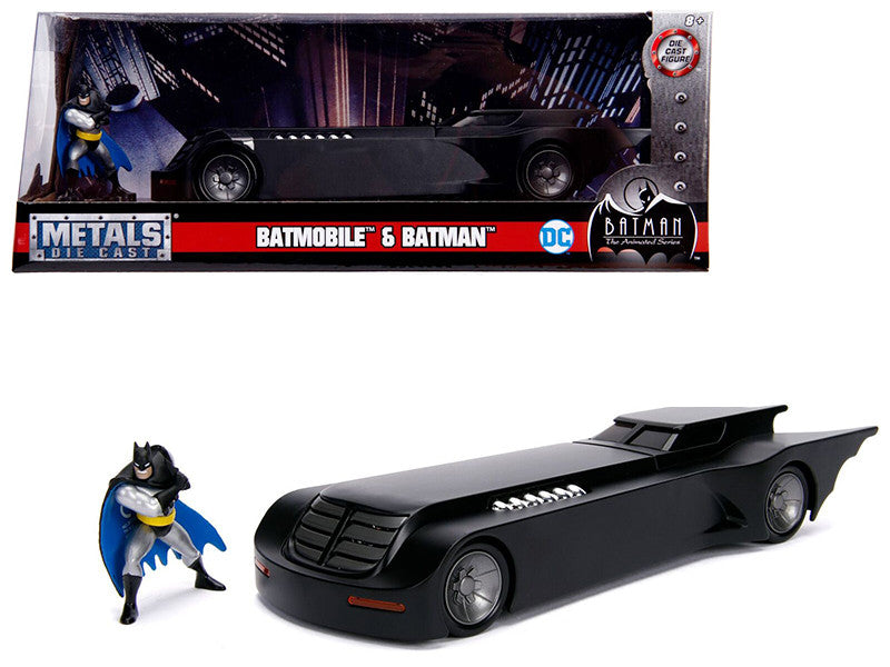 Batmobile with Batman Diecast Figure "Animated Series" DC Comics Series 1/24 Diecast Model Car by Jada LuxuryLifeWay Online Store