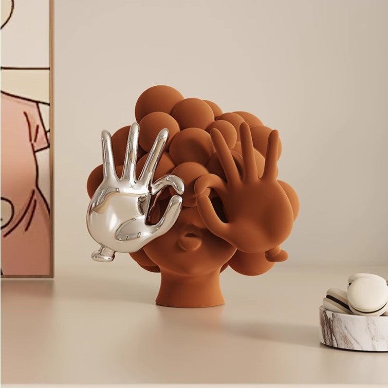 High-end Abstract Human Sculpture Artwork PearlNestDecor.com