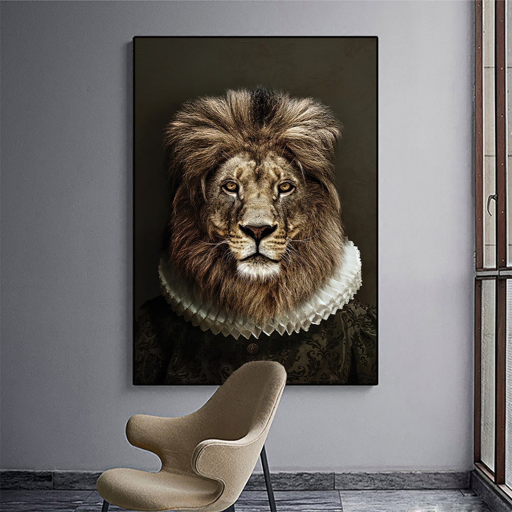 Living Room Decor Wall Decor Black Wildlife Canvas Poster Print PearlNestDecor.com