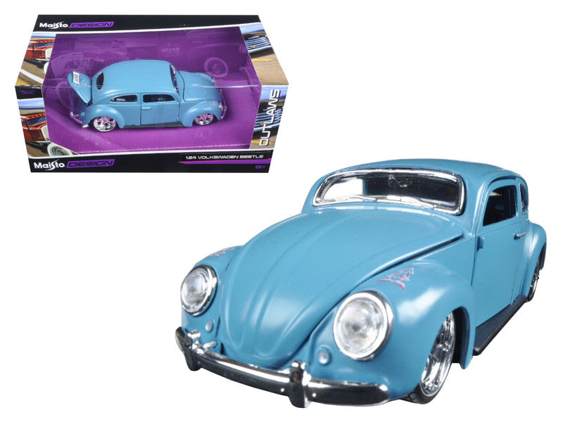 Volkswagen Beetle Blue "Outlaws" 1/24 Diecast Model Car by Maisto LuxuryLifeWay Online Store