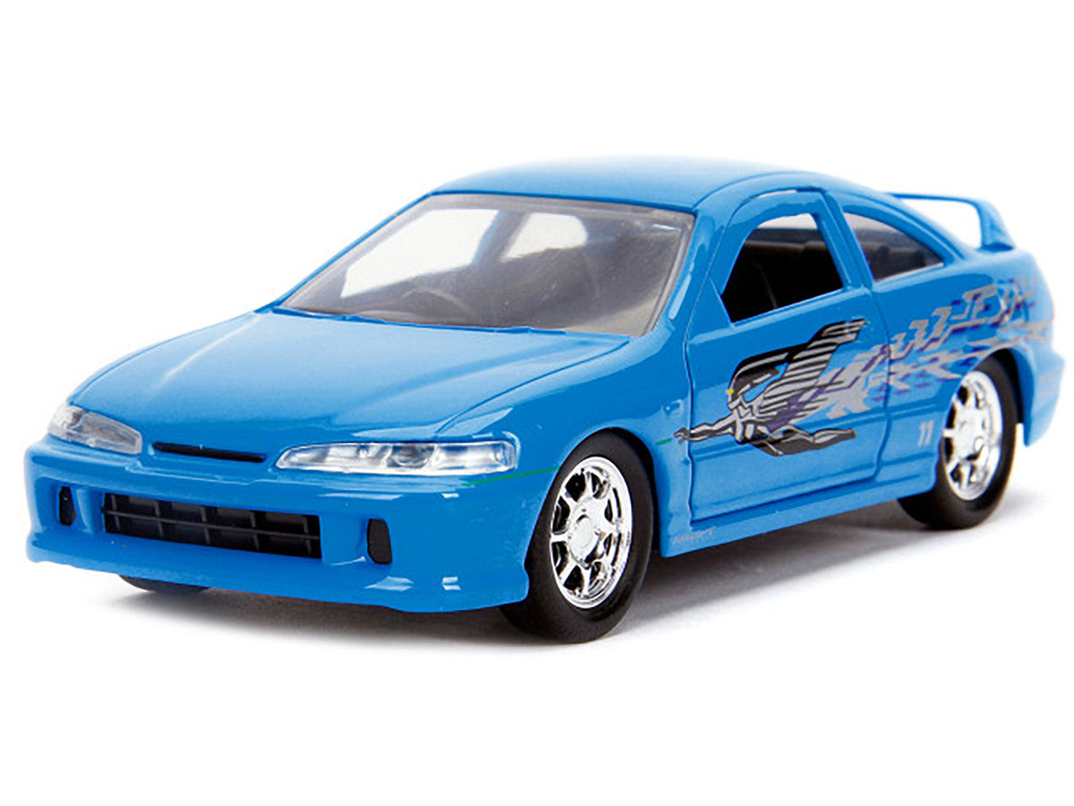 Mia's Acura Integra Light Blue with Graphics "Fast & Furious" Movie 1/32 Diecast Model Car by Jada LuxuryLifeWay Online Store