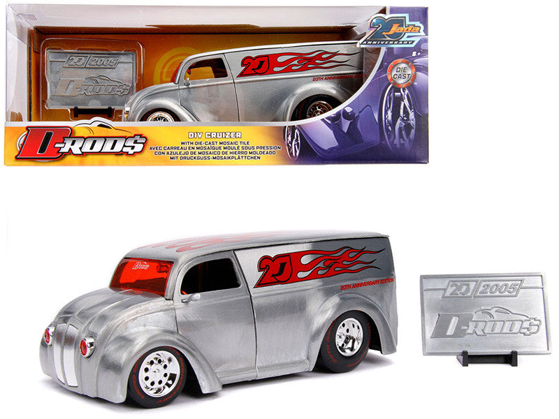Div Cruizer Van Metal Raw "D-Rods" "Jada 20th Anniversary" 1/24 Diecast Model Car by Jada LuxuryLifeWay Online Store