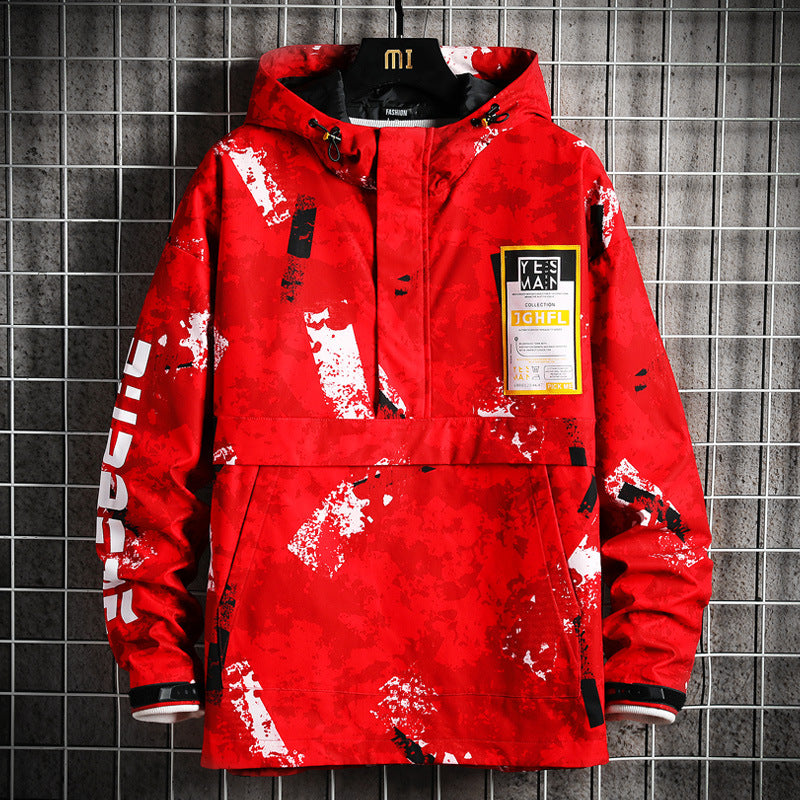 Hooded Plus Size Zipper Travel Yellow Regular Jacket