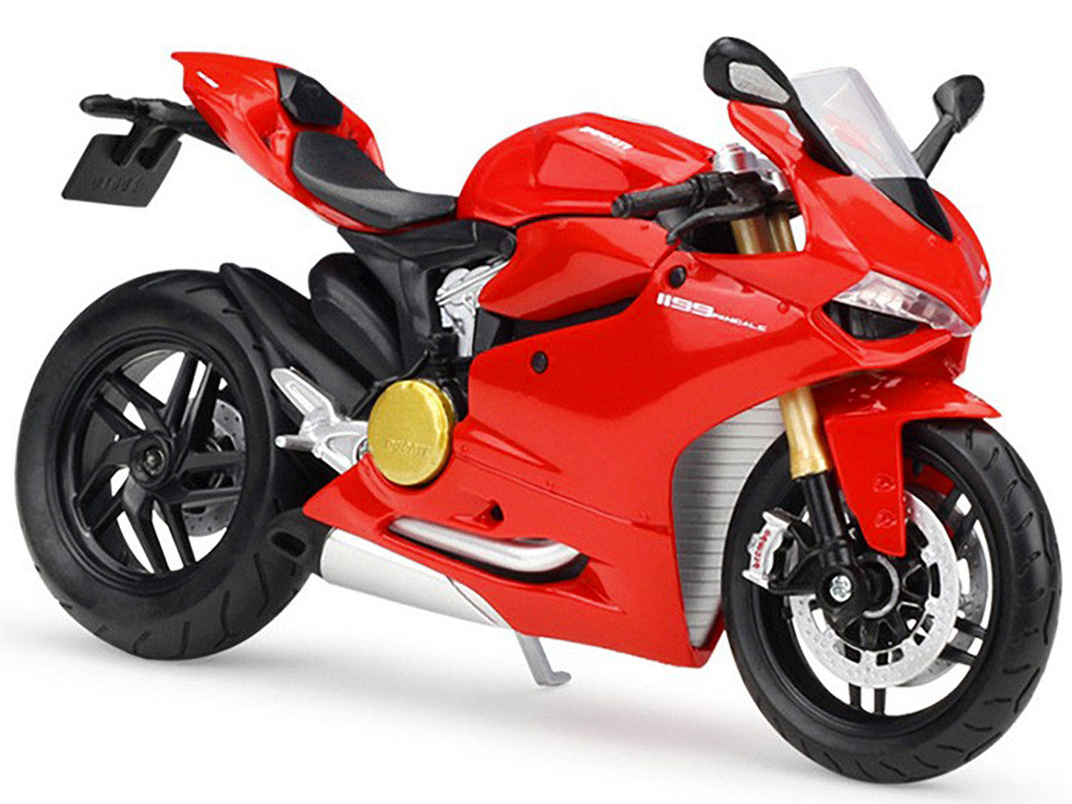 Ducati 1199 Panigale Red with Stand 1/12 Diecast Motorcycle Model by Maisto LuxuryLifeWay Online Store