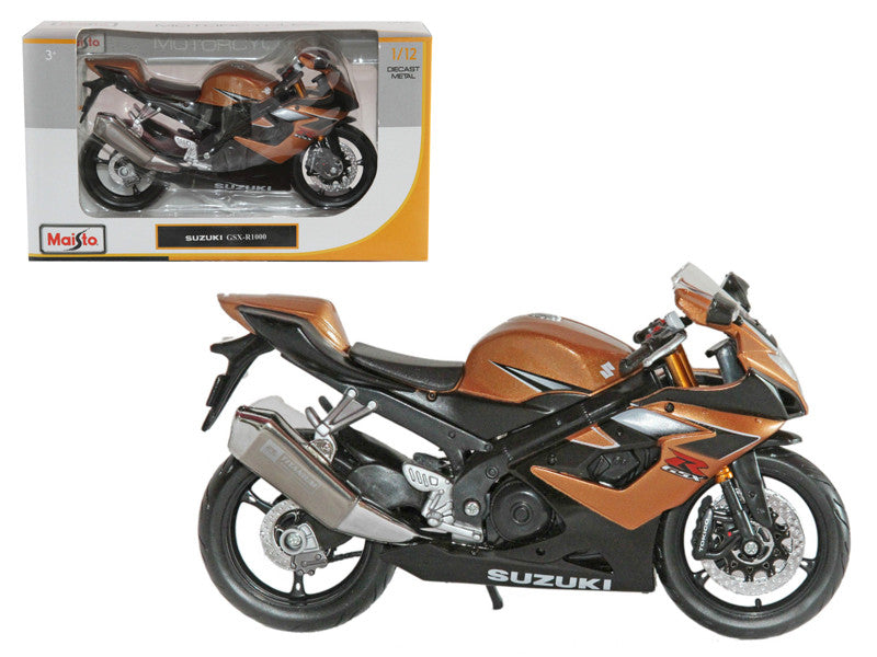 Suzuki GSX R1000 Bronze 1/12 Diecast Motorcycle Model by Maisto LuxuryLifeWay Online Store
