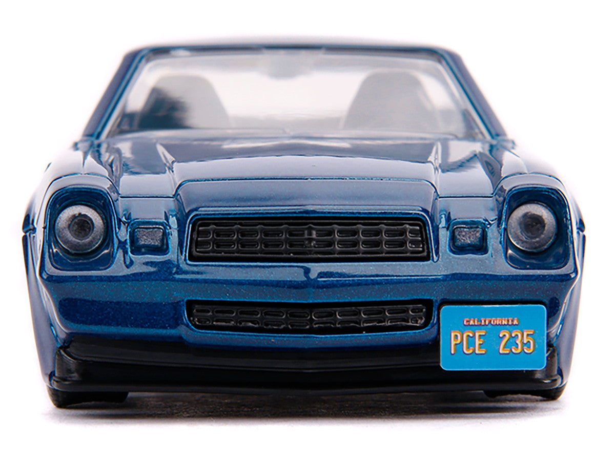 Billy's Chevrolet Camaro Z28 Metallic Dark Blue "Stranger Things" (2016) TV Series "Hollywood Rides" 1/32 Diecast Model Car by Jada LuxuryLifeWay Online Store