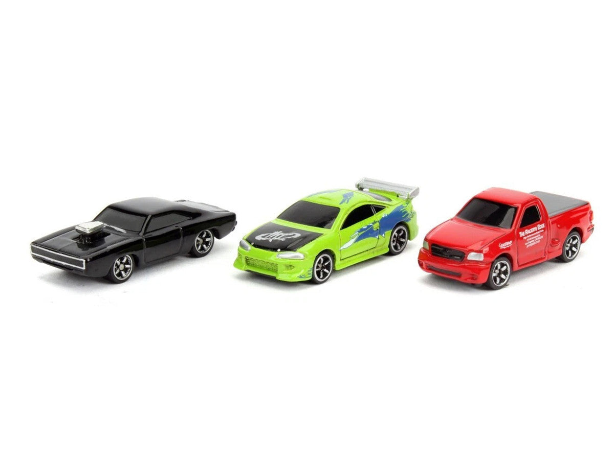 "Fast & Furious 25th Anniversary" 3 piece Set #1 "Nano Hollywood Rides" Diecast Model Cars by Jada LuxuryLifeWay Online Store