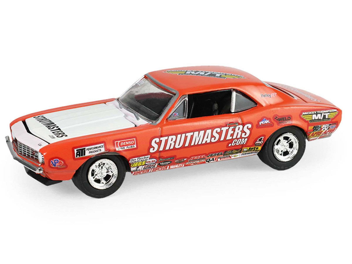 1969 Ford F-250 Pickup Truck Red and 1969 Chevrolet Camaro Z28 "Dan Fletcher" Orange with White Hood "NHRA Safety Team" with Enclosed Car Trailer "Racing Hitch & Tow" Series 6 1/64 Diecast Model Cars by Greenlight LuxuryLifeWay Online Store