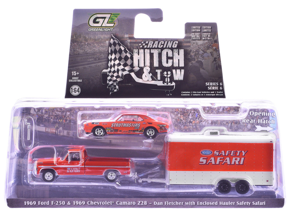 "Racing Hitch & Tow" Series #6 Set of 3 pieces 1/64 Diecast Model Cars by Greenlight LuxuryLifeWay Online Store