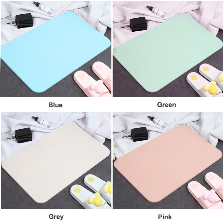 Anti-Slip Foot Pad Super Absorb Dry Diatomite Bath Mat