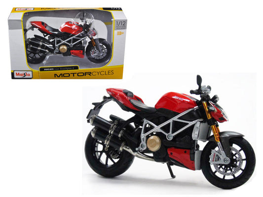 Ducati Mod Streetfighter S Red 1/12 Diecast Motorcycle Model by Maisto LuxuryLifeWay Online Store