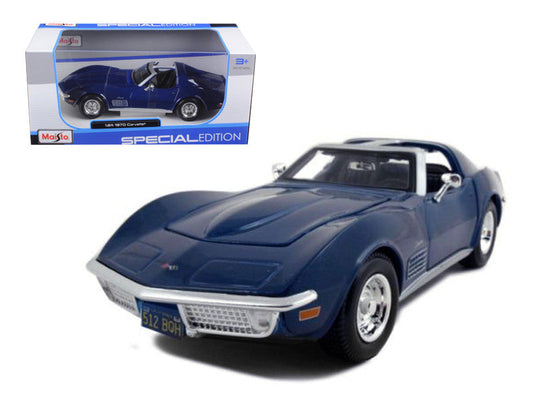 1970 Chevrolet Corvette Blue 1/24 Diecast Model Car by Maisto LuxuryLifeWay Online Store