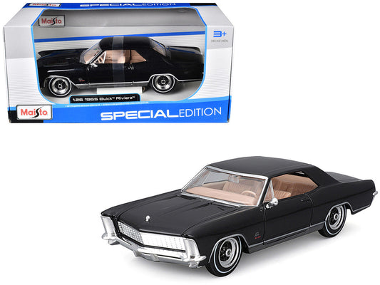 1965 Buick Riviera Gran Sport Black Metallic "Special Edition" Series 1/26 Diecast Model Car by Maisto LuxuryLifeWay Online Store