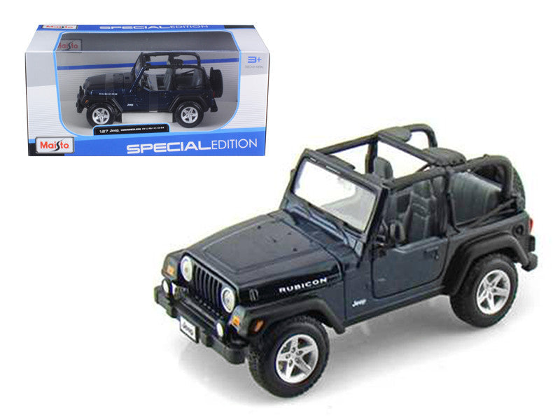 Jeep Wrangler Rubicon Dark Blue 1/27 Diecast Model Car by Maisto LuxuryLifeWay Online Store