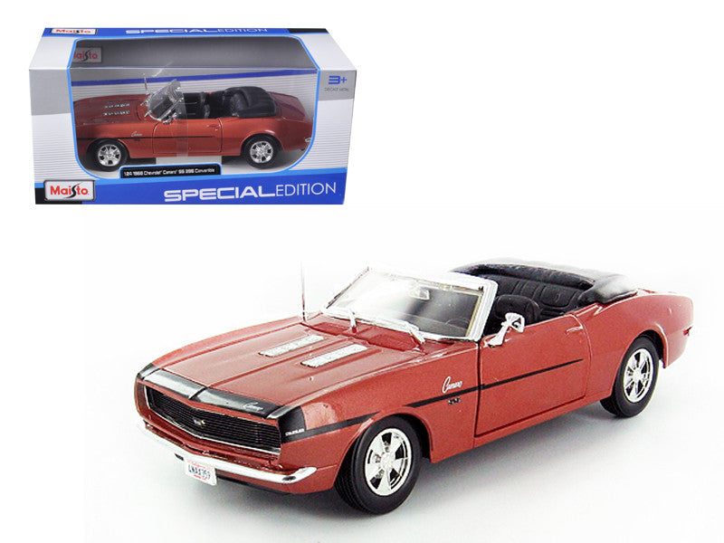 1968 Chevrolet Camaro SS 396 Convertible Bronze 1/24 Diecast Model Car by Maisto LuxuryLifeWay Online Store