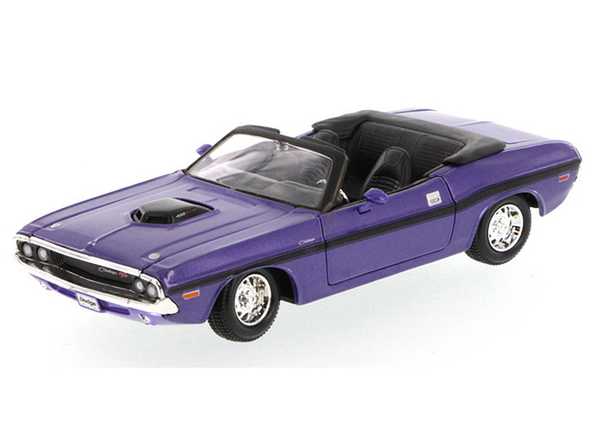 1970 Dodge Challenger R/T Convertible Purple 1/24 Diecast Model Car by Maisto LuxuryLifeWay Online Store