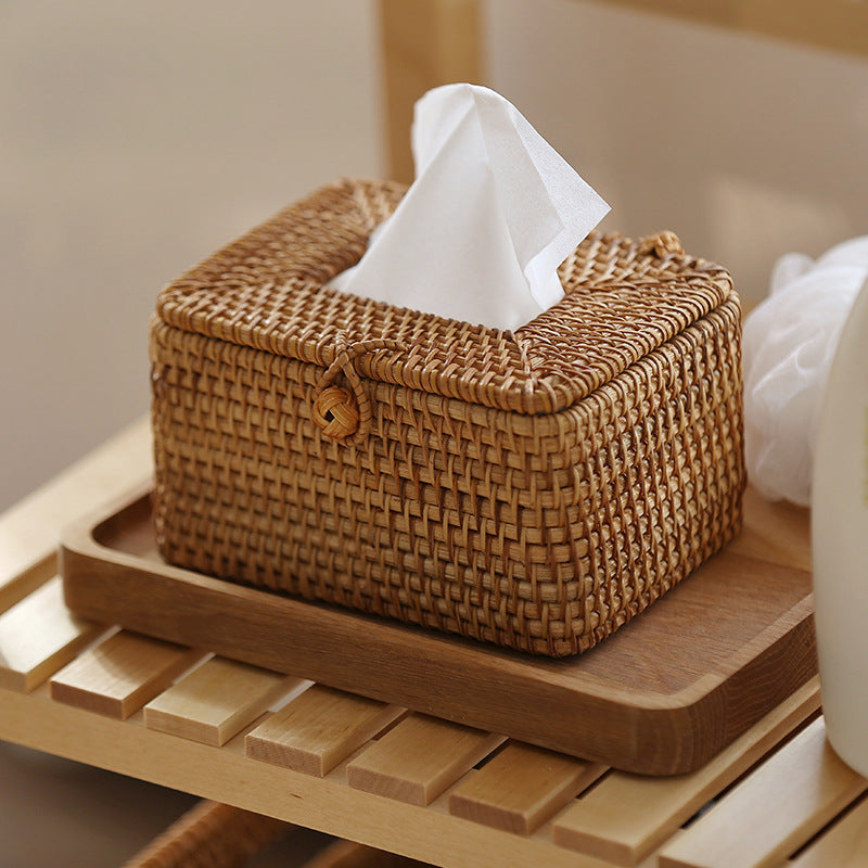 Handmade rattan tissue box LadyShow.Store