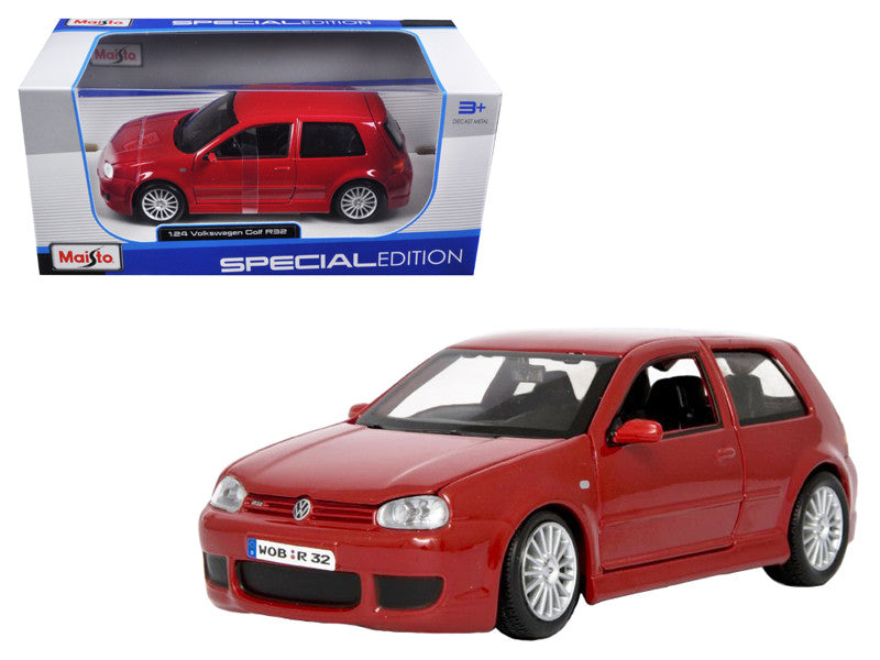 Volkswagen Golf R32 Red 1/24 Diecast Model Car by Maisto LuxuryLifeWay Online Store