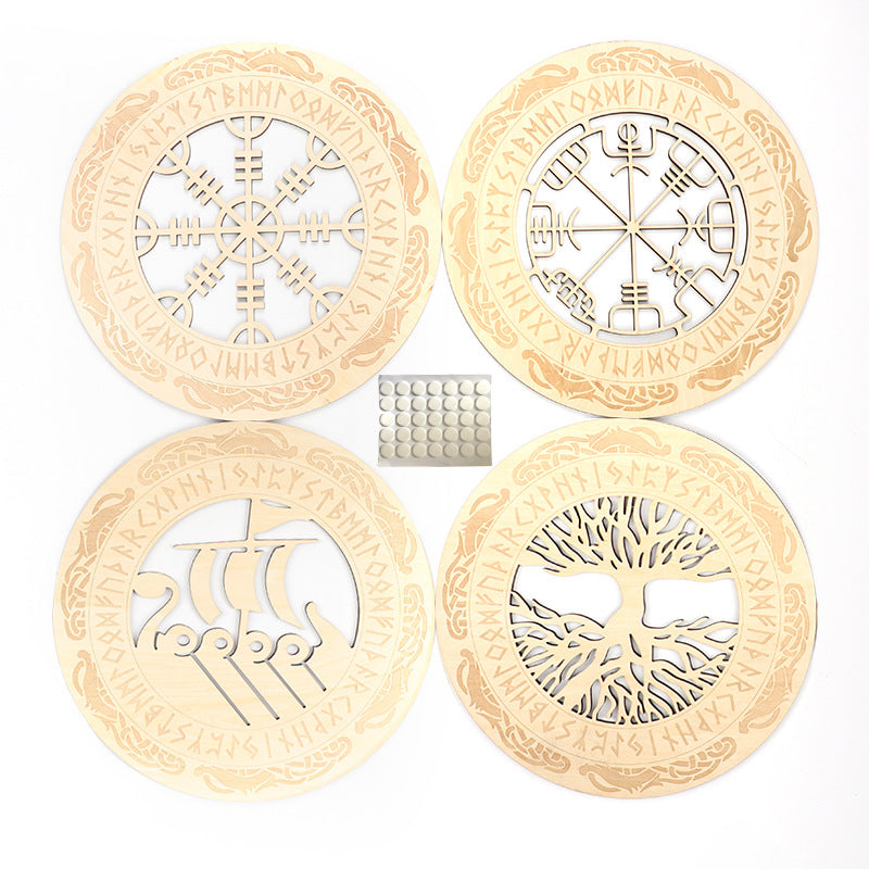 Viking Decor Wooden Wall Art Nordic PearlNestDecor.com