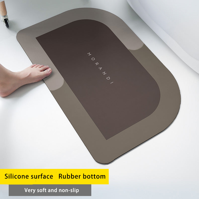 Diatom Mud Absorbent Pad Toilet Floor Mat Soft Non-slip