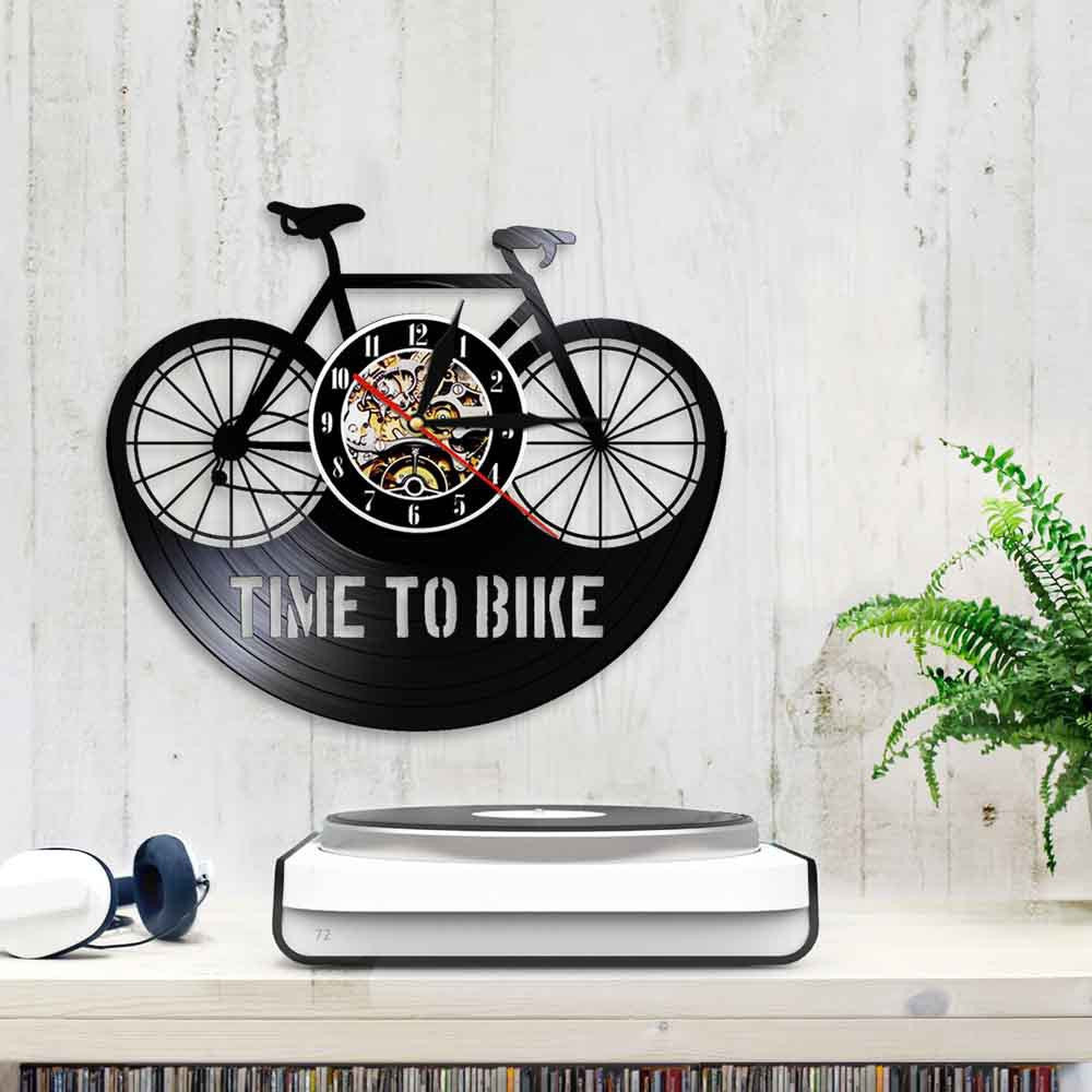 Vinyl Record Wall Clock Creative Retro Nostalgia PearlNestDecor.com