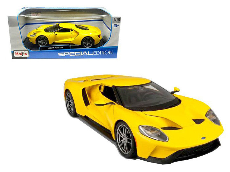 2017 Ford GT Yellow 1/18 Diecast Model Car by Maisto LuxuryLifeWay Online Store
