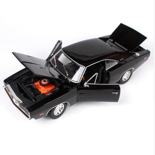 1969 Dodge Charger R/T Black 1/18 Diecast Model Car by Maisto LuxuryLifeWay Online Store