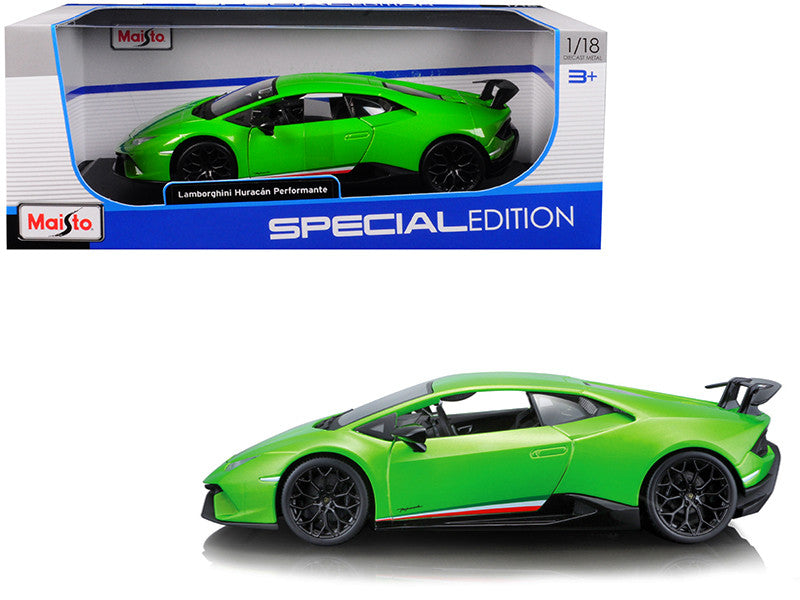 Lamborghini Huracan Performante Metallic Green 1/18 Diecast Model Car by Maisto LuxuryLifeWay Online Store