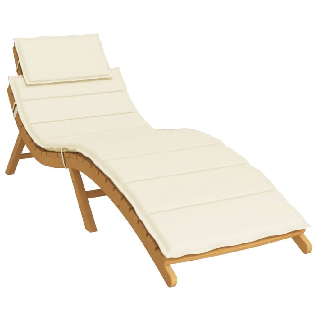 Sun Lounger Cushion Cream 73.2"x22.8"x1.6" Oxford Fabric LuxuryLifeWay Online Store