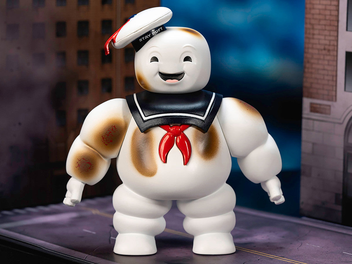"Ghostbusters" 6" Stay Puft Marshmallow Man Figure with Nano Ecto-1 Car Diorama Set "Ghostbusters" (1984) Movie "Next Level" Series Model by Jada LuxuryLifeWay Online Store