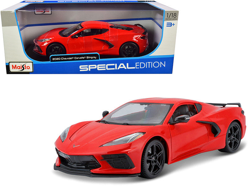 2020 Chevrolet Corvette Stingray C8 Red 1/18 Diecast Model Car by Maisto LuxuryLifeWay Online Store