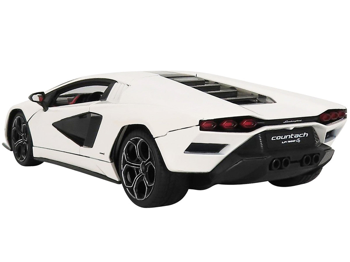 Lamborghini Countach LPI 800-4 White with Black Accents and Red Interior "Special Edition" 1/18 Diecast Model Car by Maisto LuxuryLifeWay Online Store