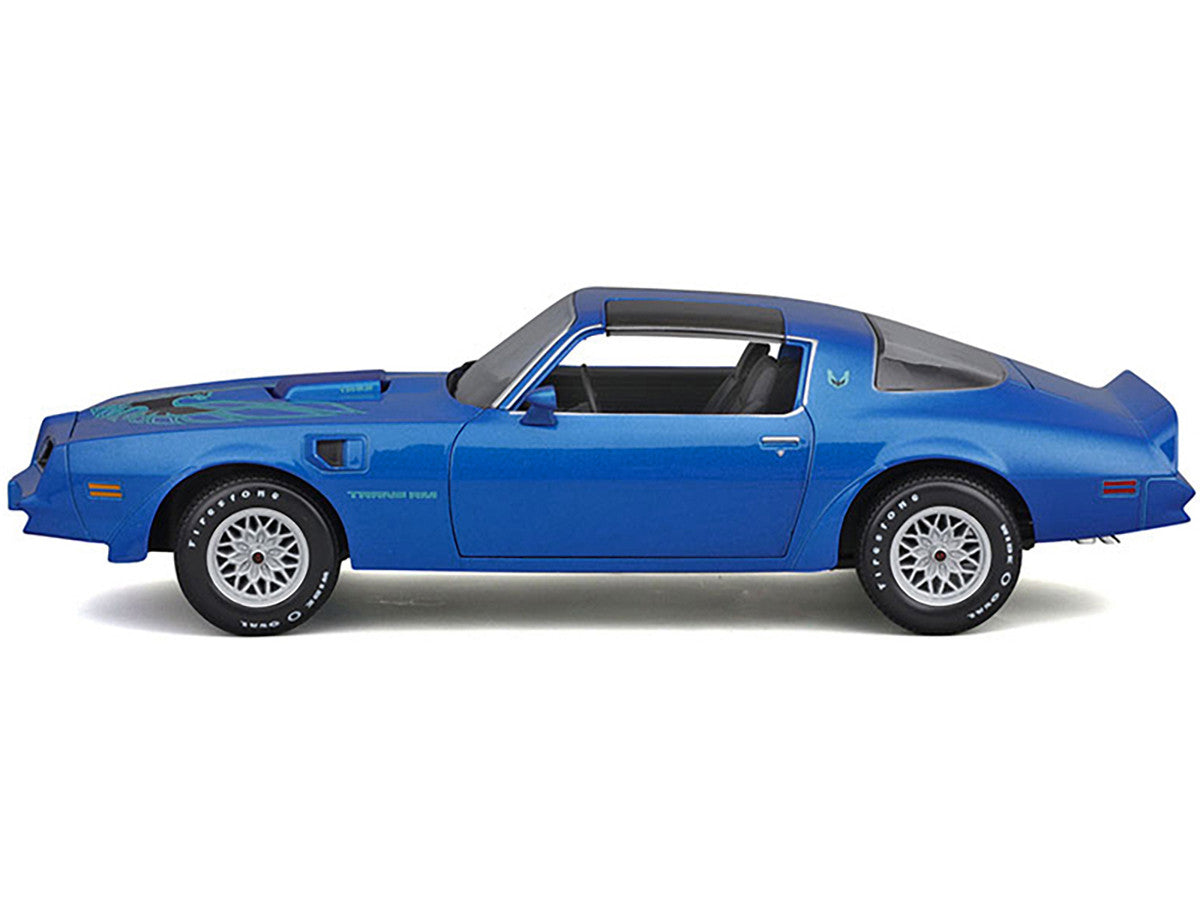 1978 Pontiac Firebird Trans Am Blue Metallic with Hood Graphics "Special Edition" Series 1/18 Diecast Model Car by Maisto LuxuryLifeWay Online Store