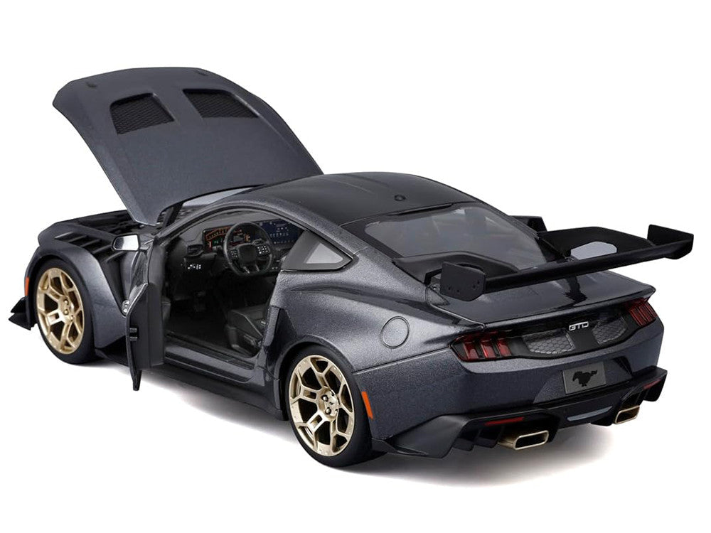 2025 Ford Mustang GTD Dark Gray Metallic with Black Top "Special Edition" Series 1/18 Diecast Model Car by Maisto LuxuryLifeWay Online Store