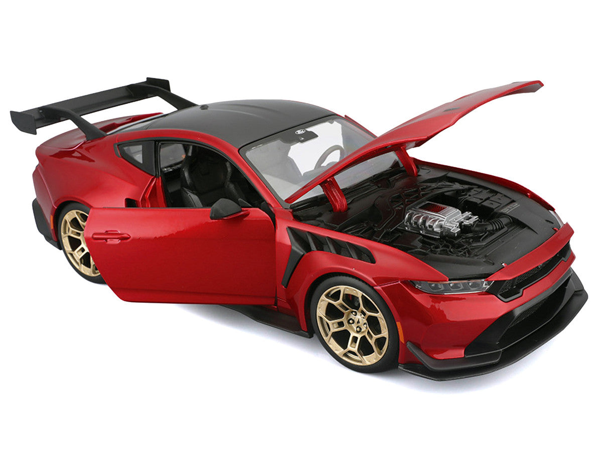 2025 Ford Mustang GTD Red Metallic with Black Top "Special Edition" Series 1/18 Diecast Model Car by Maisto LuxuryLifeWay Online Store