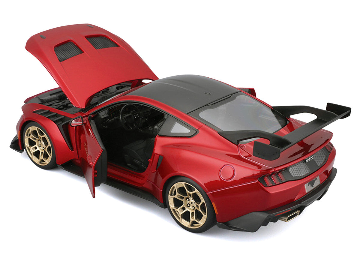 2025 Ford Mustang GTD Red Metallic with Black Top "Special Edition" Series 1/18 Diecast Model Car by Maisto LuxuryLifeWay Online Store