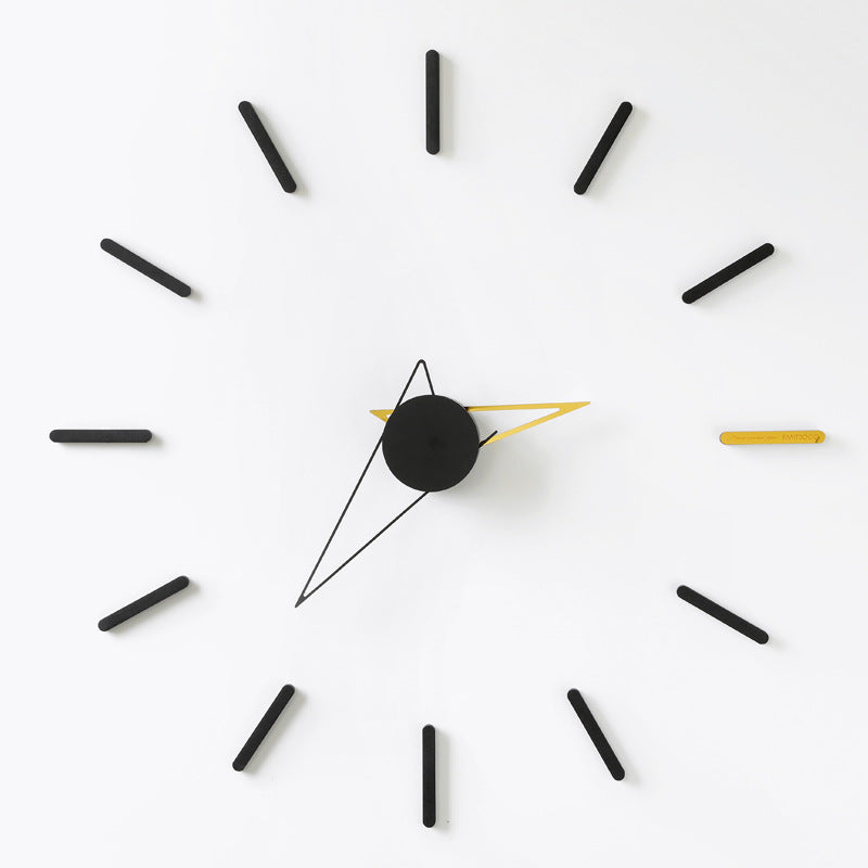 Wozoom House Quasi Background Wall Decoration Clock Wall Clock Living Room Nordic Light Luxury Clock Wall Hanging Creative Modern Style PearlNestDecor.com
