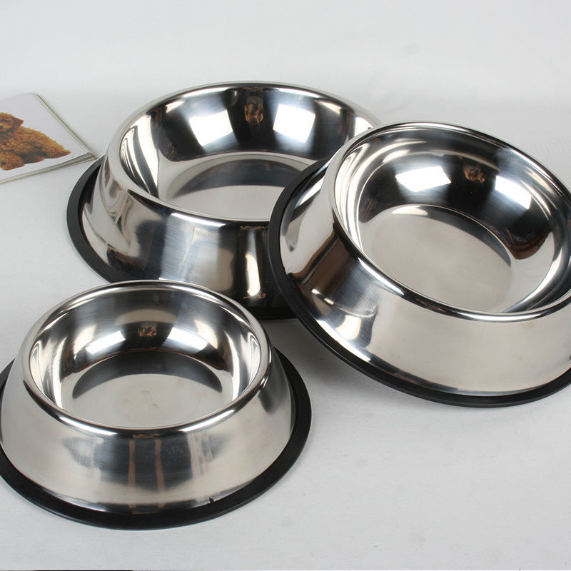 Classic Stainless Steel Bowls Pets Fashion