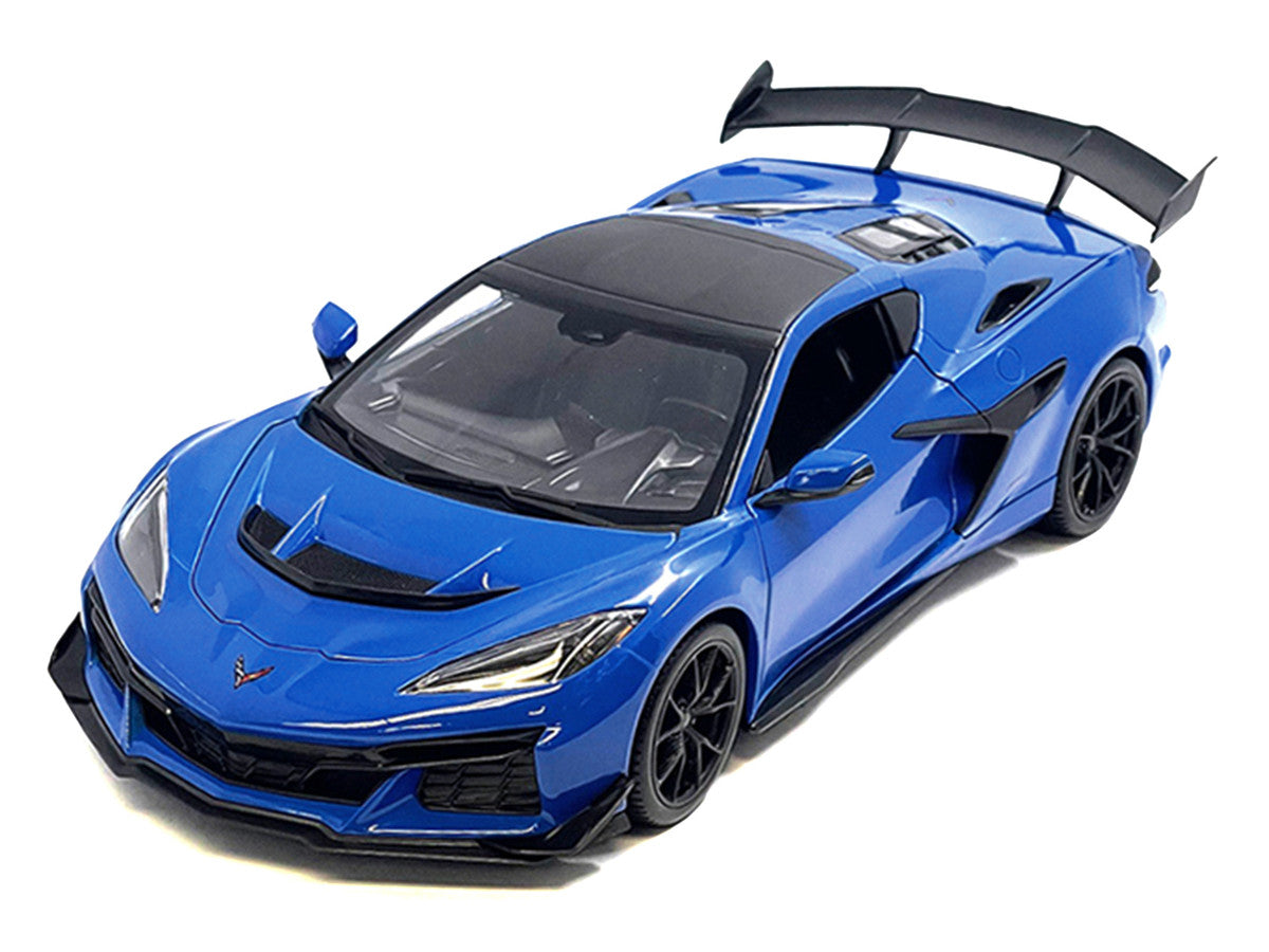 Chevrolet Corvette ZR1 Coupe Blue with Carbon Top "Special Edition" Series 1/18 Diecast Model Car by Maisto LuxuryLifeWay Online Store
