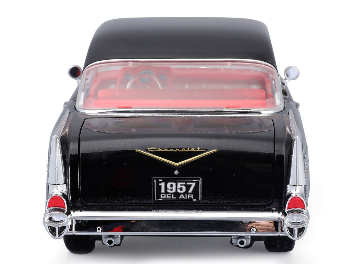 1957 Chevrolet Bel Air Coupe Black with Red Interior "Special Edition" Series 1/18 Diecast Model Car by Maisto LuxuryLifeWay Online Store