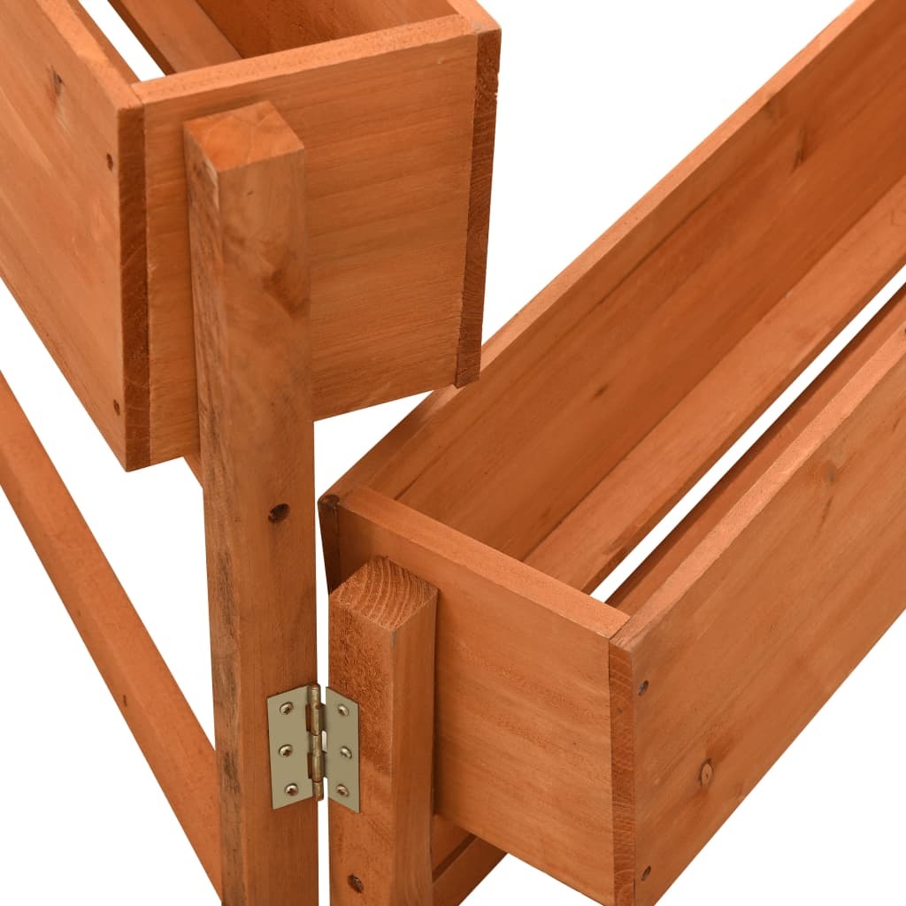 Garden Folding Planter Orange 23.6"x5.5"x29.5" Solid Firwood LuxuryLifeWay Online Store