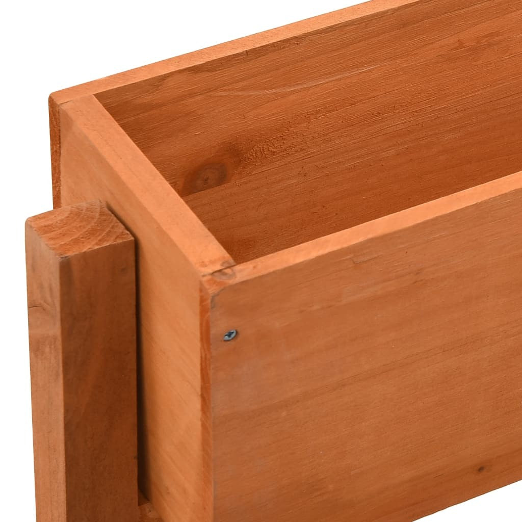 Garden Folding Planter Orange 23.6"x5.5"x29.5" Solid Firwood LuxuryLifeWay Online Store