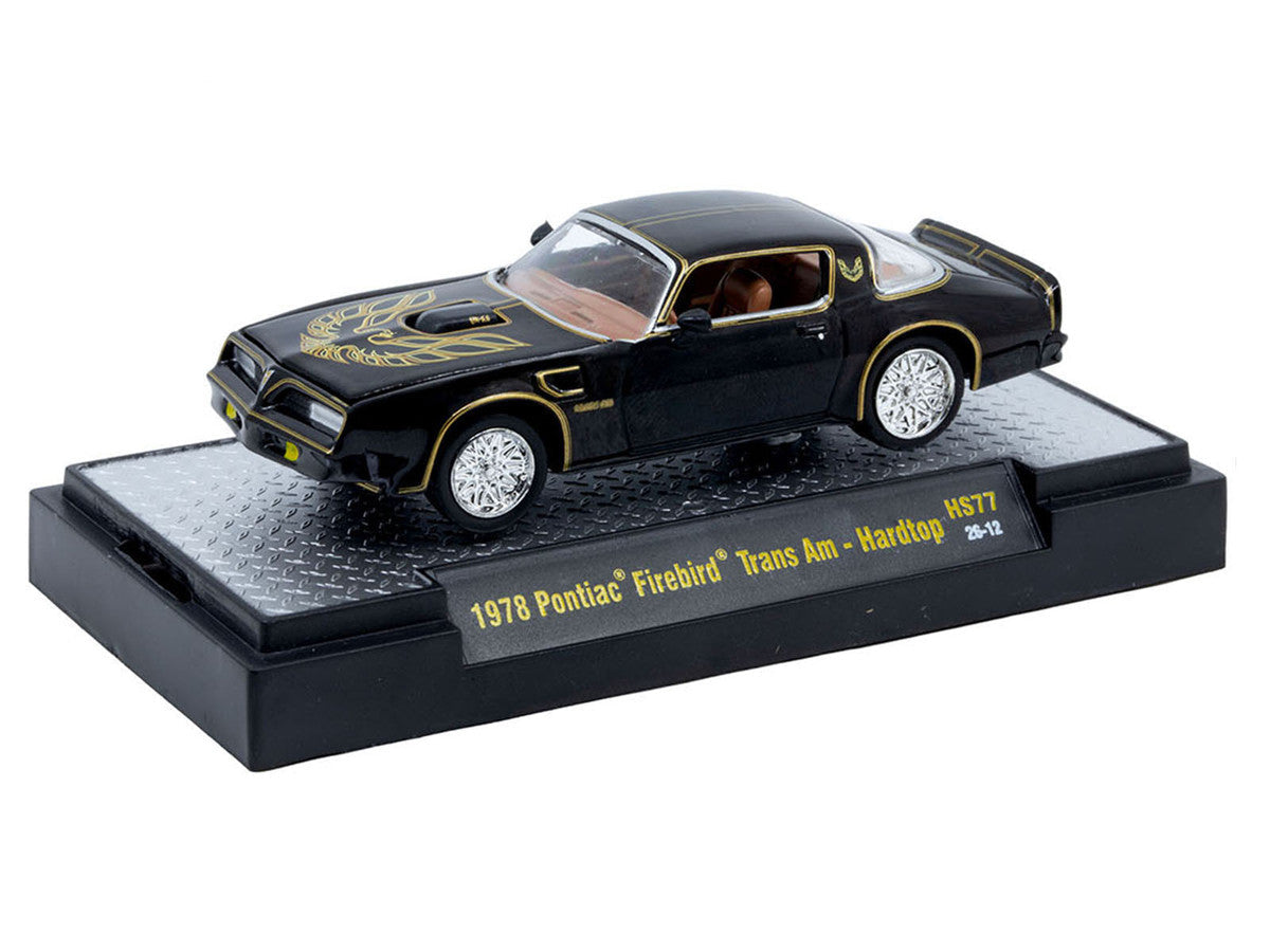1978 Pontiac Firebird Trans Am Black with Hood Graphics Limited Edition to 12650 pieces Worldwide 1/64 Diecast Model Car by M2 Machines LuxuryLifeWay Online Store