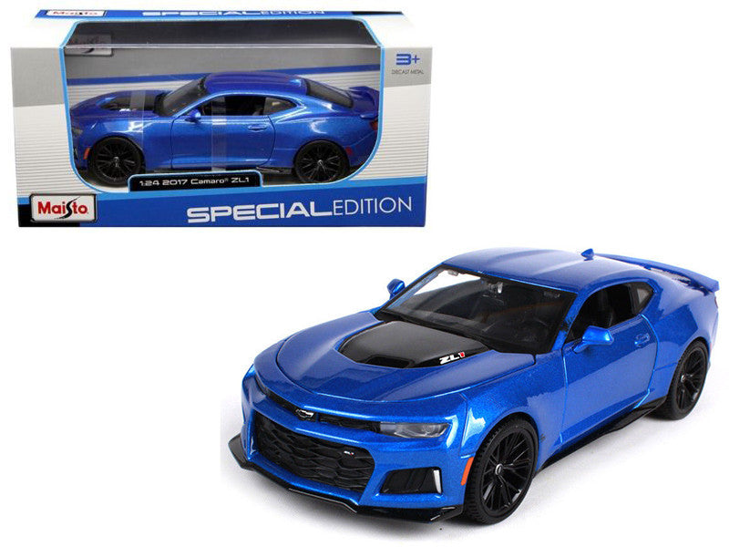 2017 Chevrolet Camaro ZL1 Blue Metallic 1/24 Diecast Model Car by Maisto LuxuryLifeWay Online Store